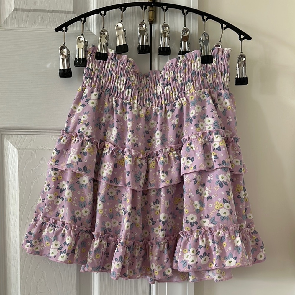Altar’d State Floral Purple Skirt